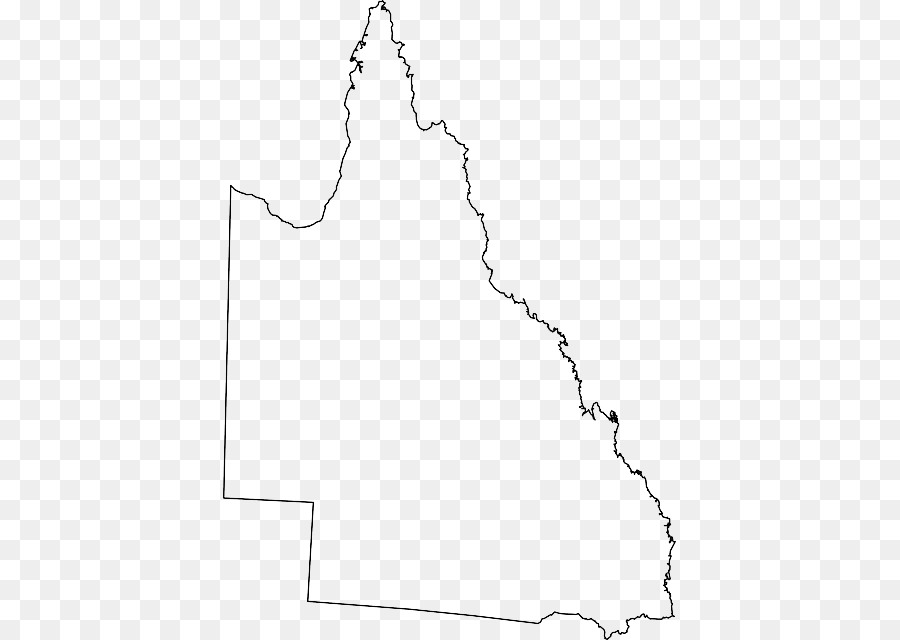 Queensland Mappa libro da Colorare clipart - mappa