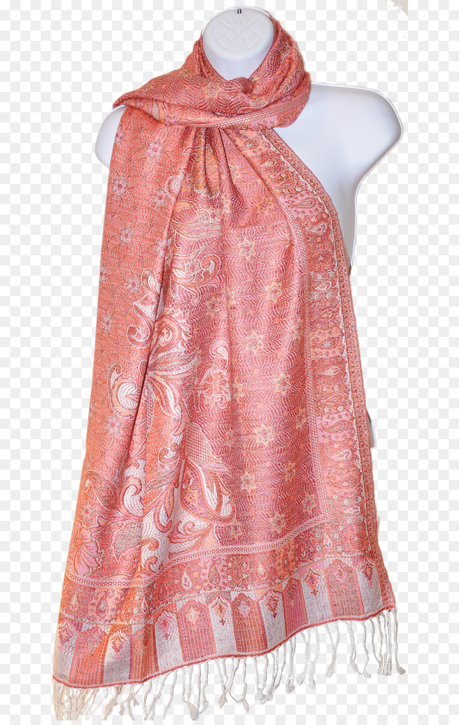 Stola Schal Kleid Peach - Kleid