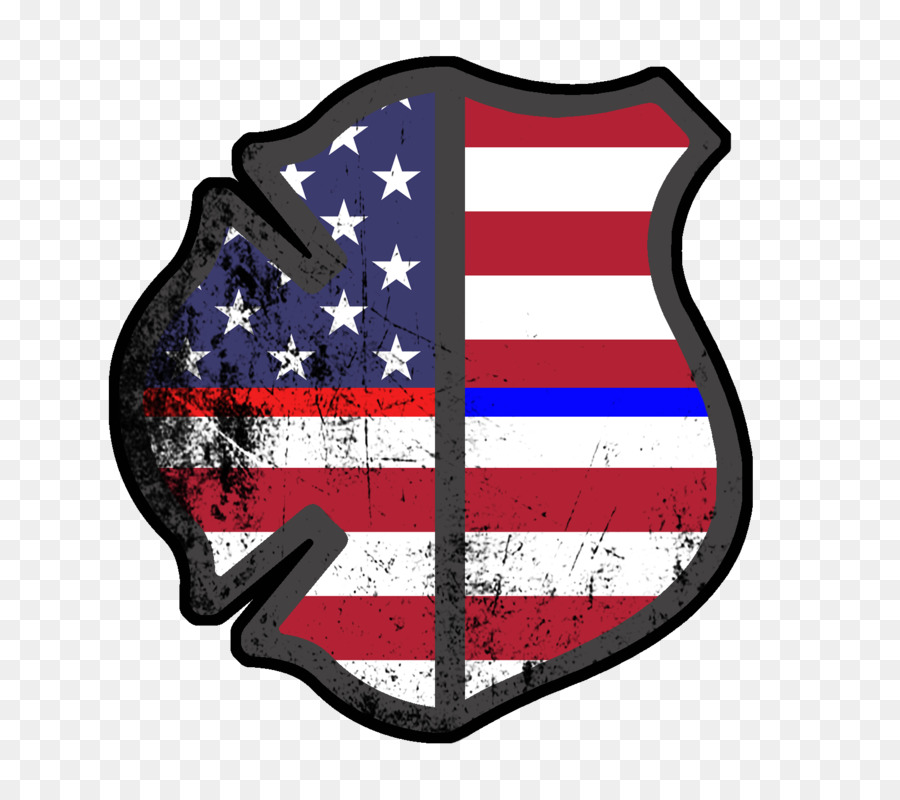 Vereinigten Staaten Feuer-Polizei-Polizei-Offizier Thin Blue Line - Vereinigte Staaten