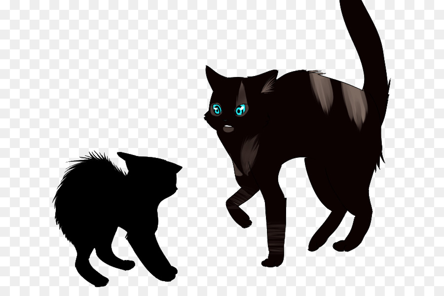 Gatto nero Gattino Baffi Domestico gatto pelo corto - gattino