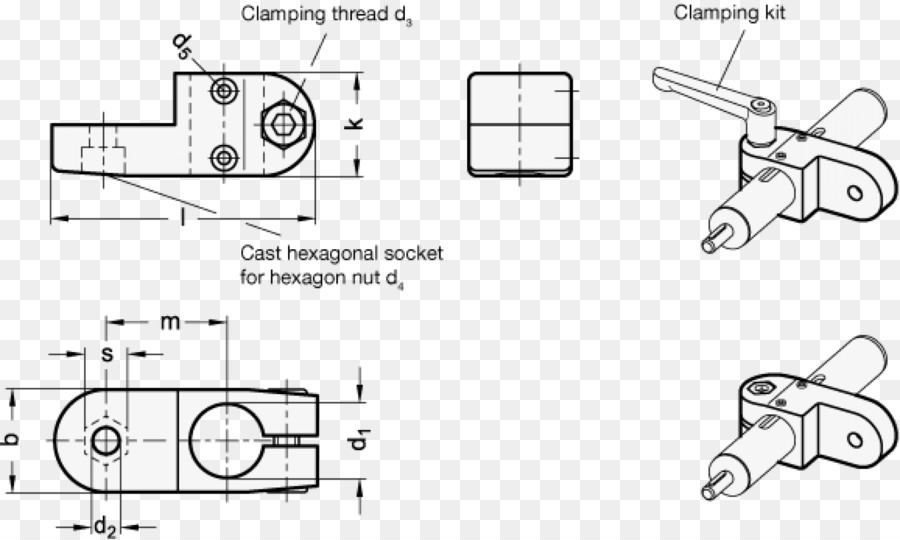 Disegno tecnico maniglia della Porta Auto - Design
