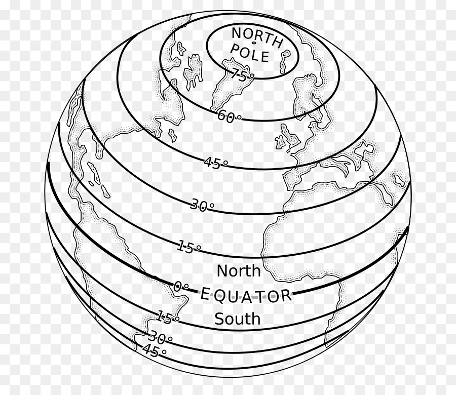 Cầu trái đất Vĩ độ Địa lý hệ thống toạ độ, Vĩ độ - trái đất