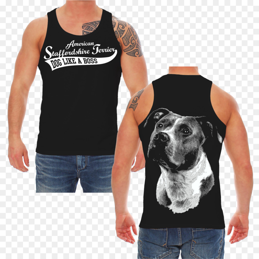 Regalo T-shirt Padre Top Abbigliamento - American Staffordshire Terrier