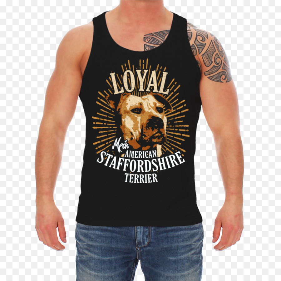 T-shirt Top Kleidung Ärmelloses shirt Pullover - American Staffordshire Terrier