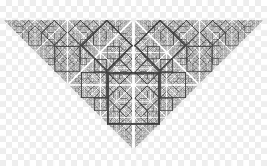 Arte frattale Geometria albero Pitagora triangolo di Sierpinski - matematica
