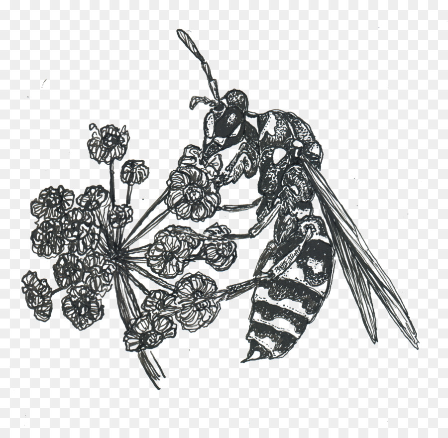 Insekten-Körper-Schmuck Weiß - Insekt