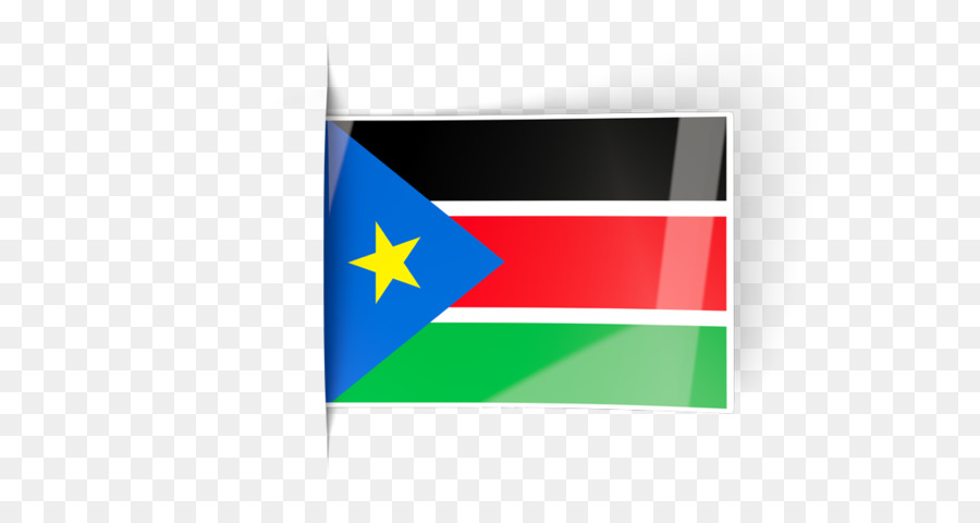 Rechteck Marke Flagge - Flagge von Südsudan