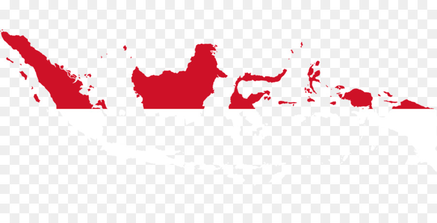 Bandiera dell'Indonesia Mappa bandiera Nazionale - mappa