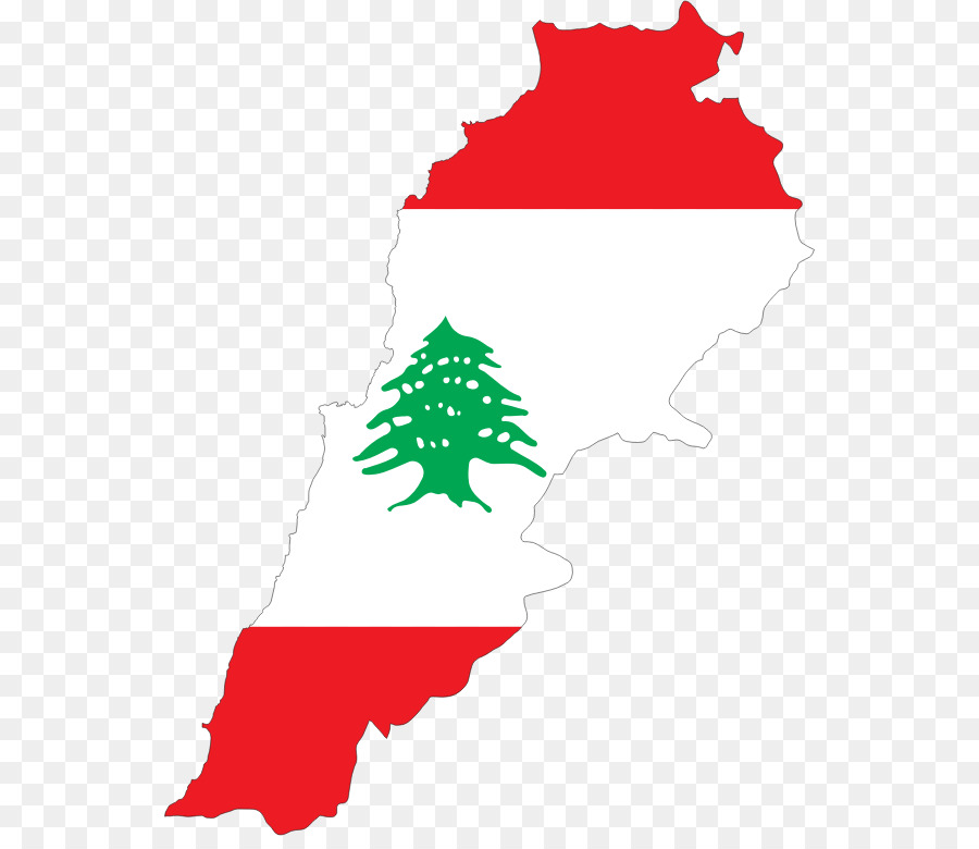 Bandiera del Libano Mappa bandiera Nazionale - mappa