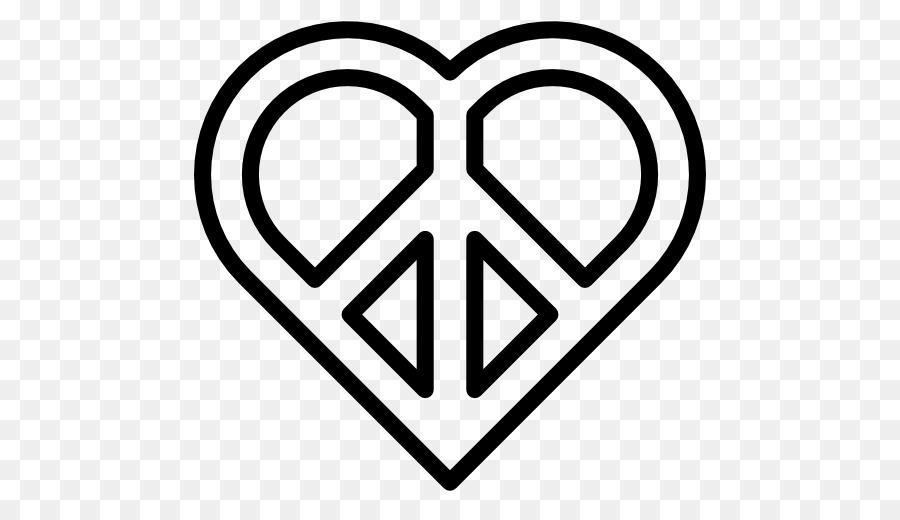 Frieden Symbole Herz Pazifismus - Symbol
