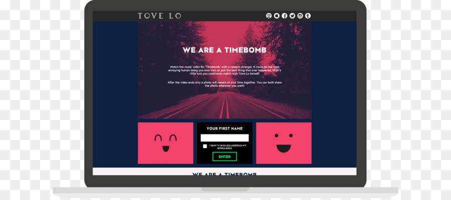 Timebomb Videospelare Sociale visualizzazione Smartphone - Tove Lo