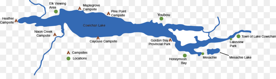 Mappa Cowichan Lago D'Oca Isola Birrificio Aka Isola Del Piano - distretto del Lago