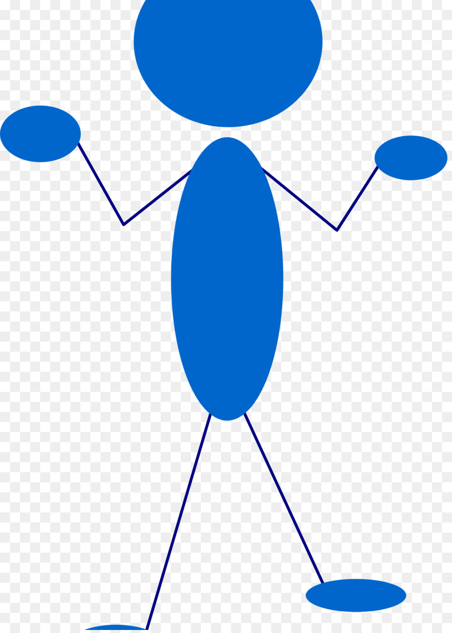 Stick Figure Blue