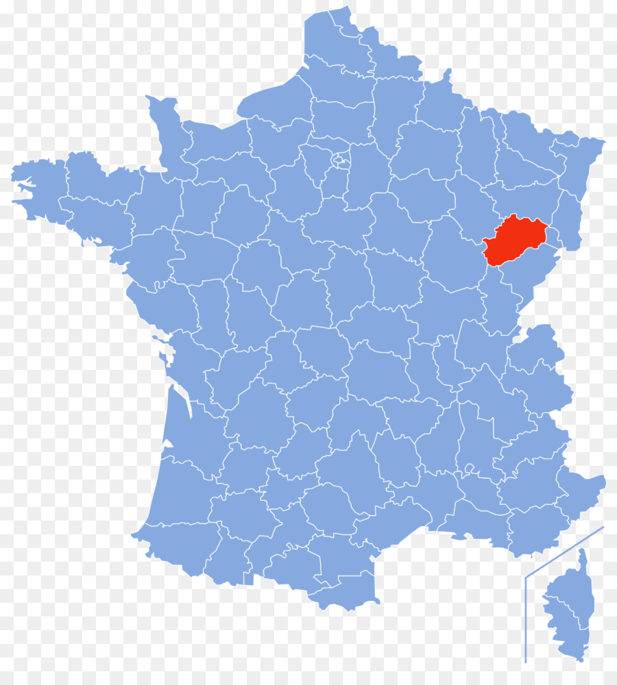 Ain, Isère Departments of France Map - Anzeigen