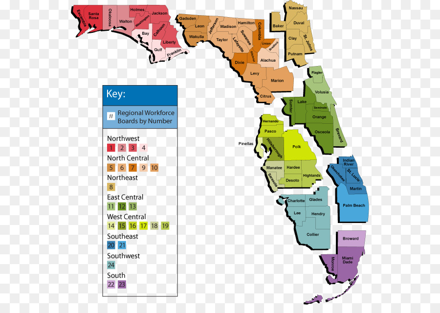 Trung Tâm Florida Hạt Lee, Florida Alachua County, Florida Hendry County, Florida Glades County, Florida - bản đồ
