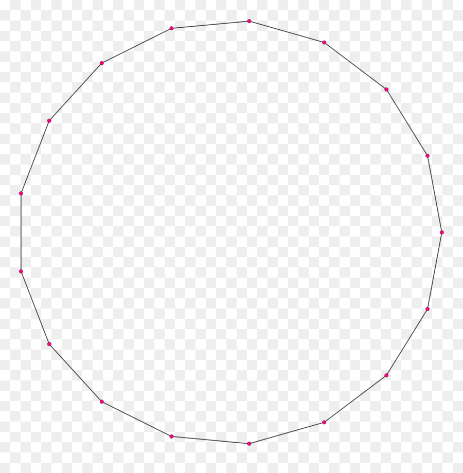 Kreis Eingeschrieben Abbildung polygon, Line-Umfang - Kreis