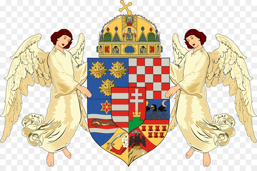 Österreich-Ungarn Königreich Ungarn des österreichisch-ungarischen Ausgleich von 1867 Länder der Krone des Heiligen Stephan - Wappen von österreich