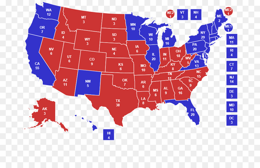 Vereinigte Staaten US-Präsidentschaftswahl 2016 Swing state Electoral College - Vereinigte Staaten