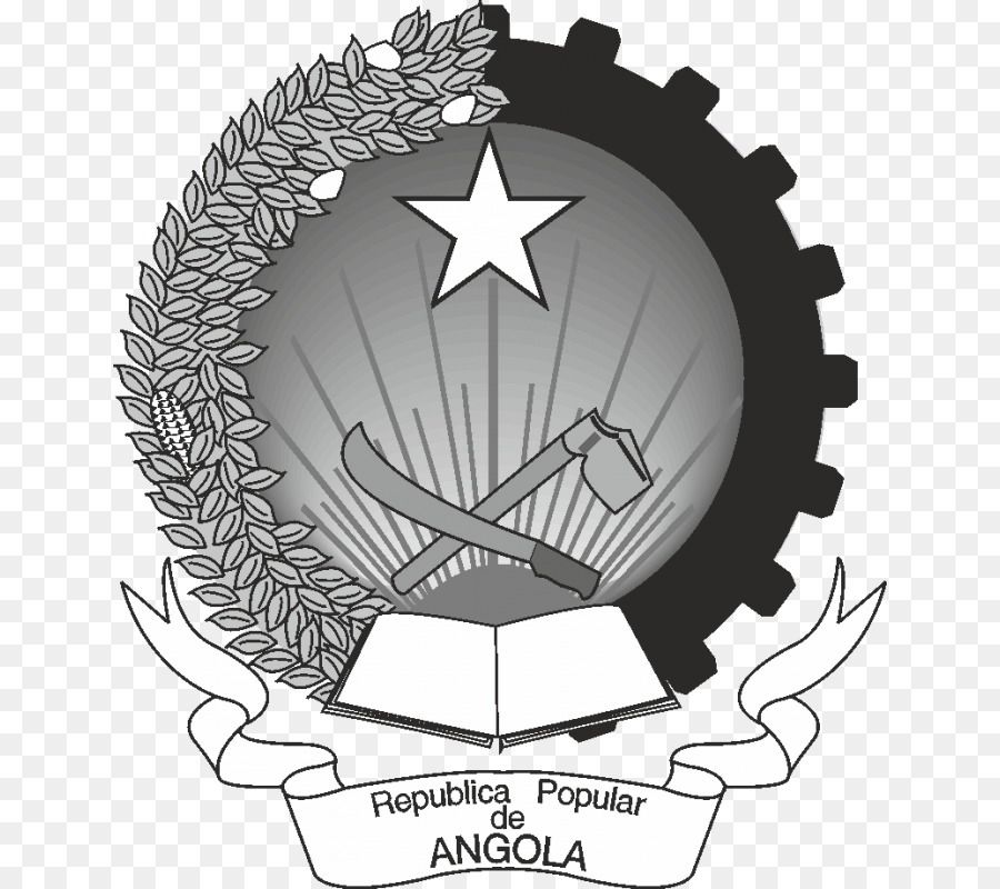 Logo Clock Sticker Getriebe - Wappen von Angola