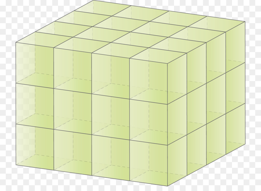 Unità cubo di geometria Solida Volume del Prisma - cubo