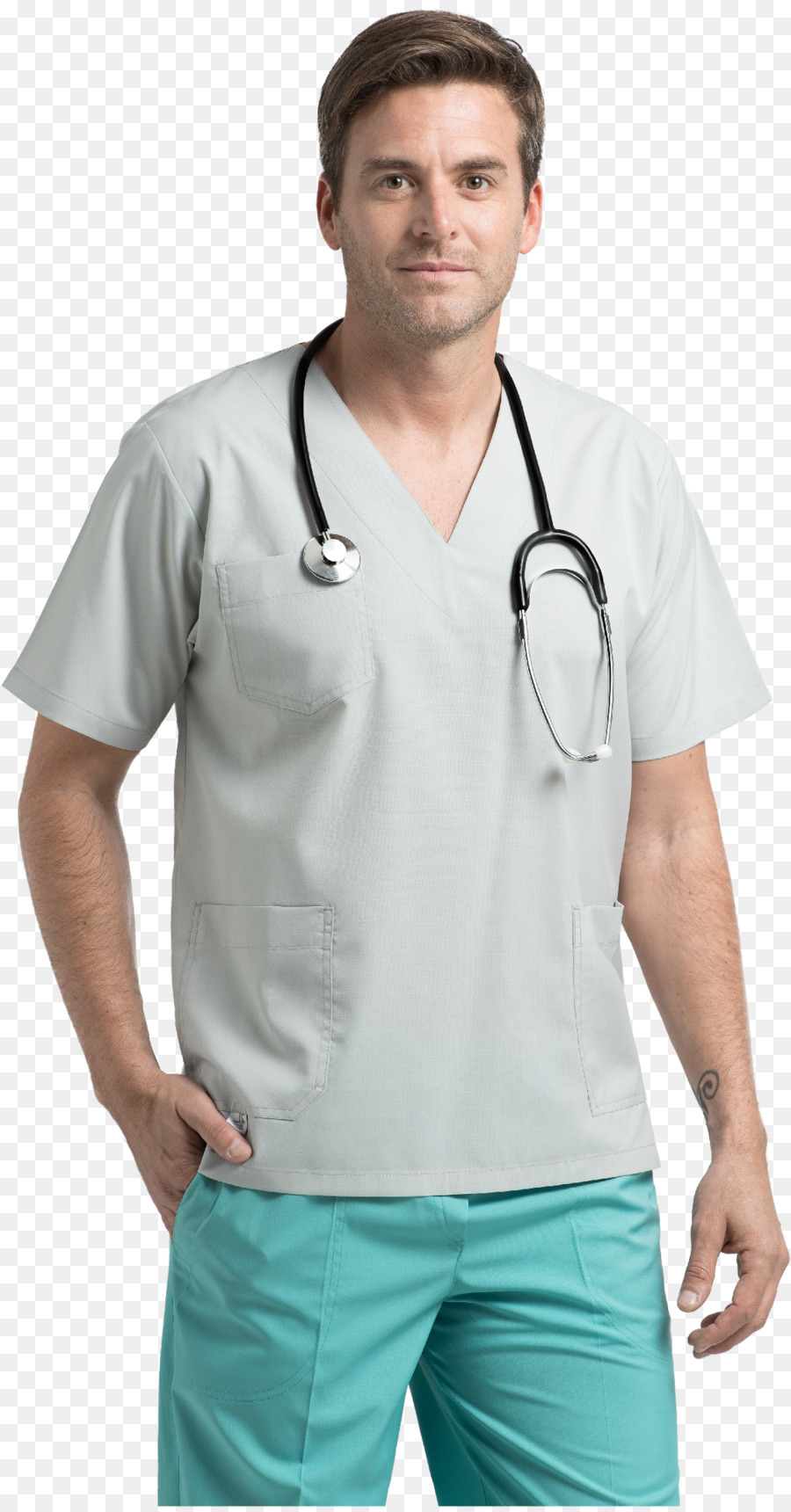 T-shirt Arzt Kittel Stethoskop Scrubs - T Shirt