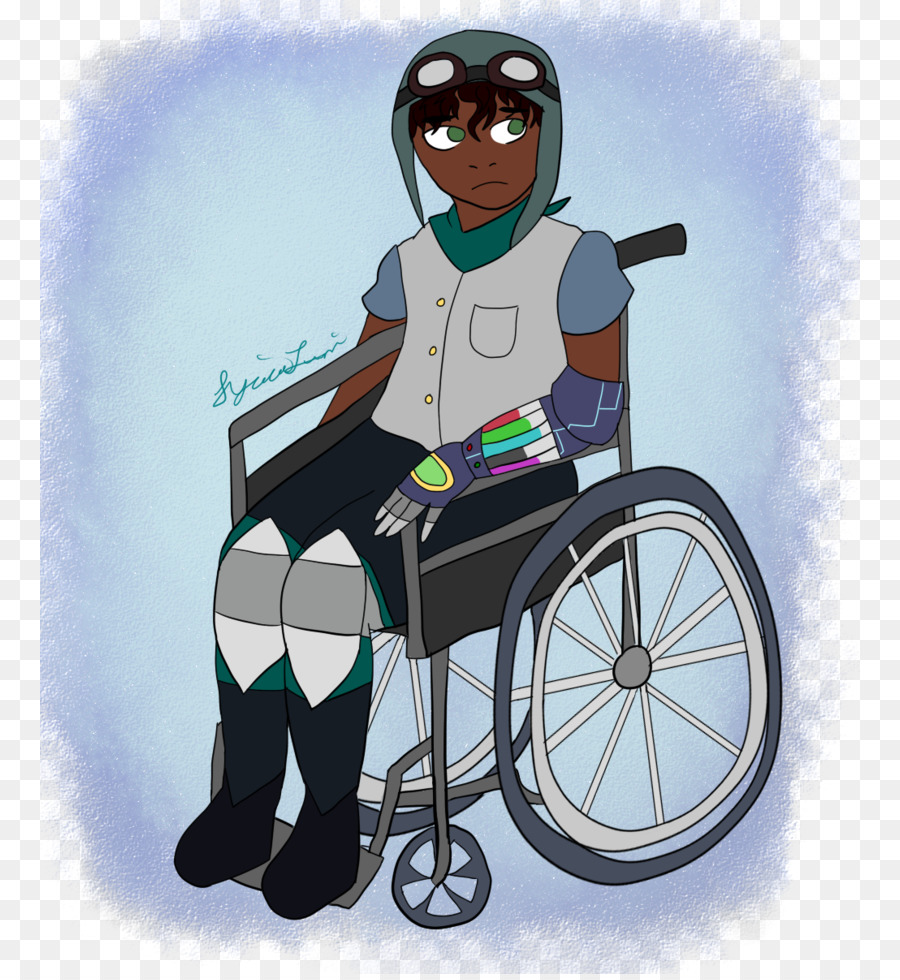 Rollstuhl Sitzend Cartoon - für Rollstuhlfahrer