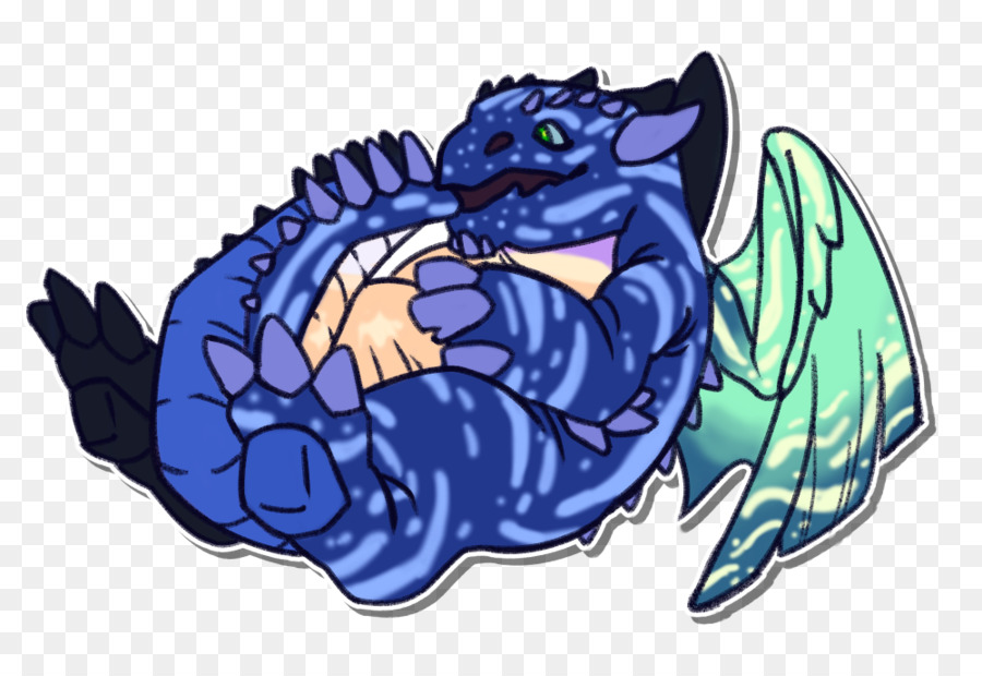 Dragon Fisch Cartoon - Drachen