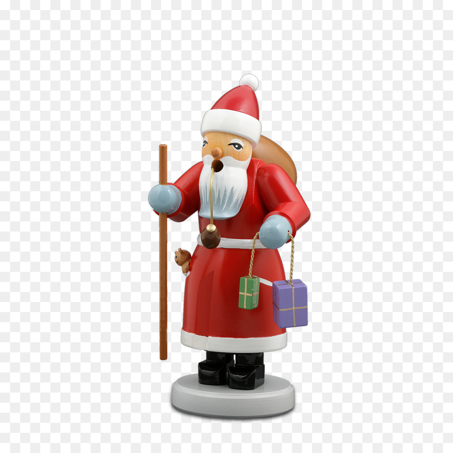 Figurina fumatore di ornamento di Babbo Natale - babbo natale