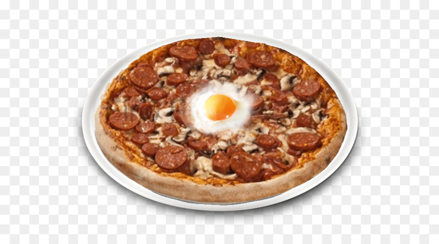 California style pizza sizilianische pizza, komplettes Frühstück, Merguez - Pizza