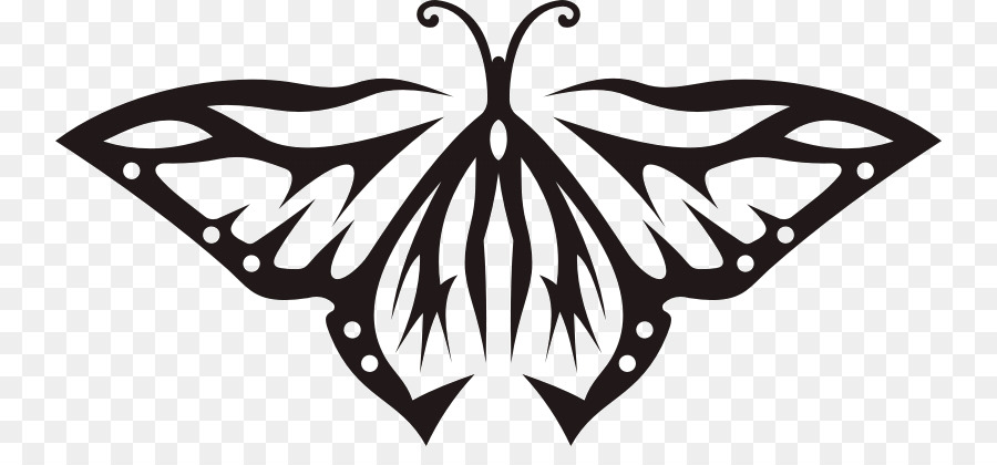 Abziehtattoo Monarch Schmetterling Zeichnung Clip art - Design