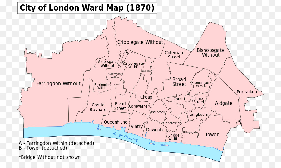 Miglio quadrato Rioni della Città di Londra Mappa Ordnance Survey - mappa