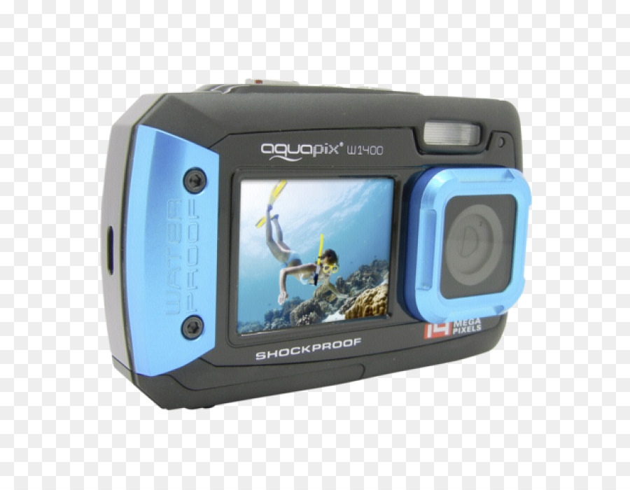 Easypix W1400 Active Blue Musikkassette Still camera 14 mp - active pixel sensor