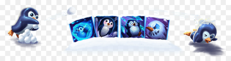 Pinguino League of Legends Uccello Simbolo di Neve - Battaglia di palle di neve