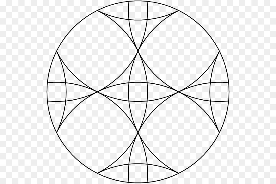 Überlappende Kreise grid Malbuch Zeichnen Linie Kunst - Kreis