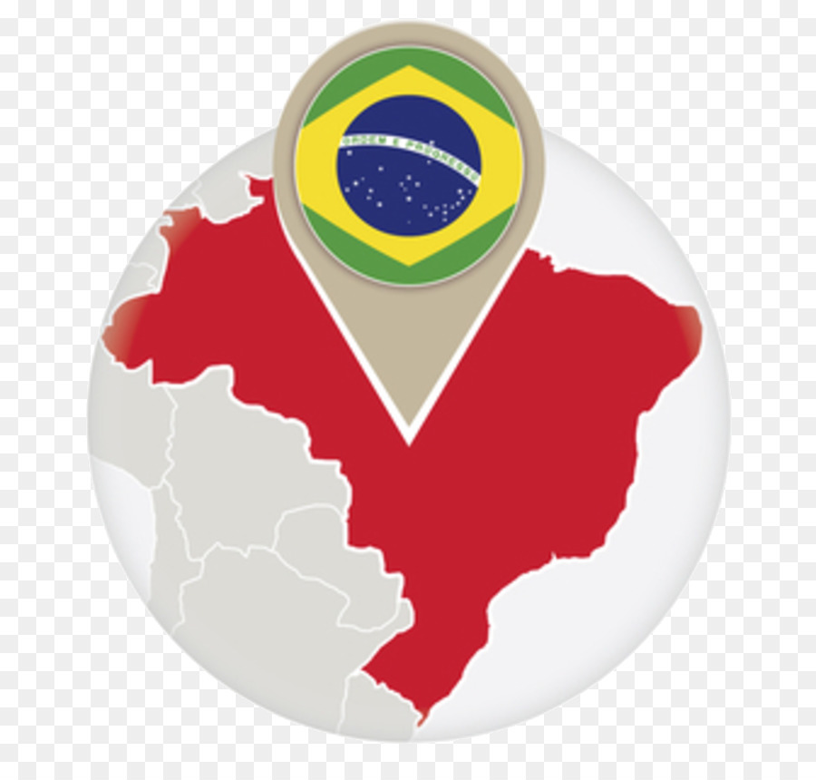 Bandiera del Brasile mappa del Mondo - L'agenzia del governo