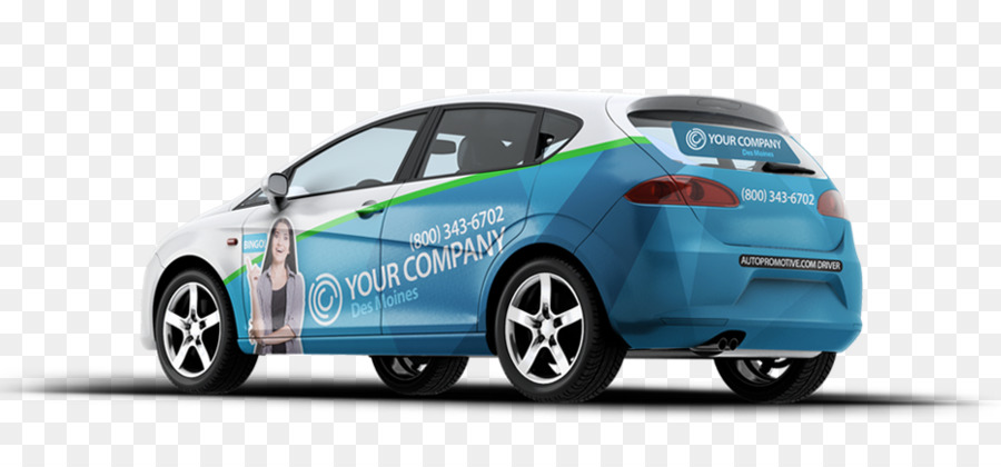 Porta auto Minivan Avvolgere pubblicità City car - avvolgere pubblicità