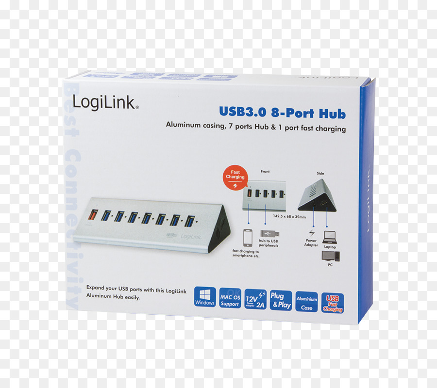 Mac Book Pro, MacBook Air USB 3.0 Ethernet hub Computer Anschluss - USB 30