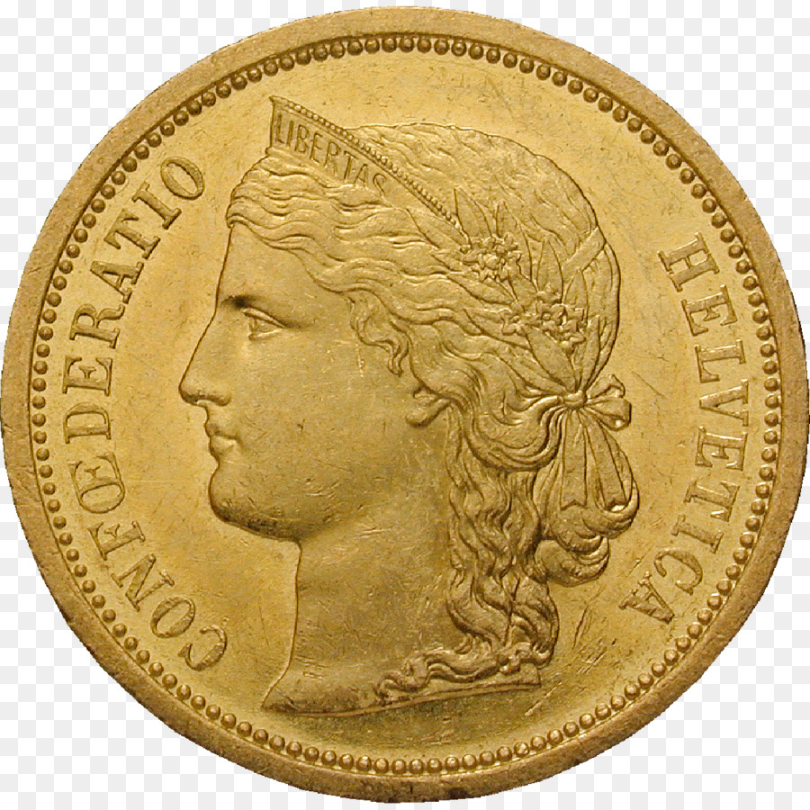 Kỷ niệm đồng tiền Vàng Thụy sĩ huy chương - Đồng xu