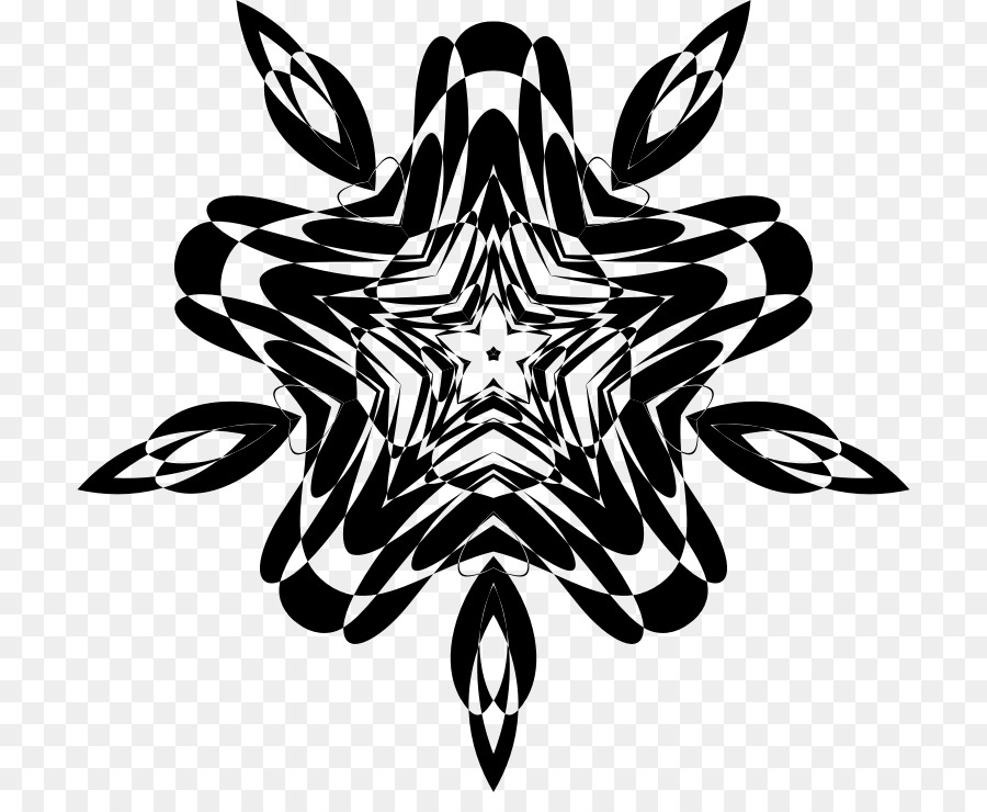 Monochromatische Farbe Einfarbig Schwarz - Blume silhouette