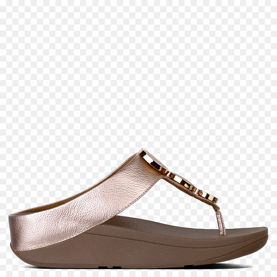 Leder-Sandalen Flip-flops Keil Schuh - Sandale