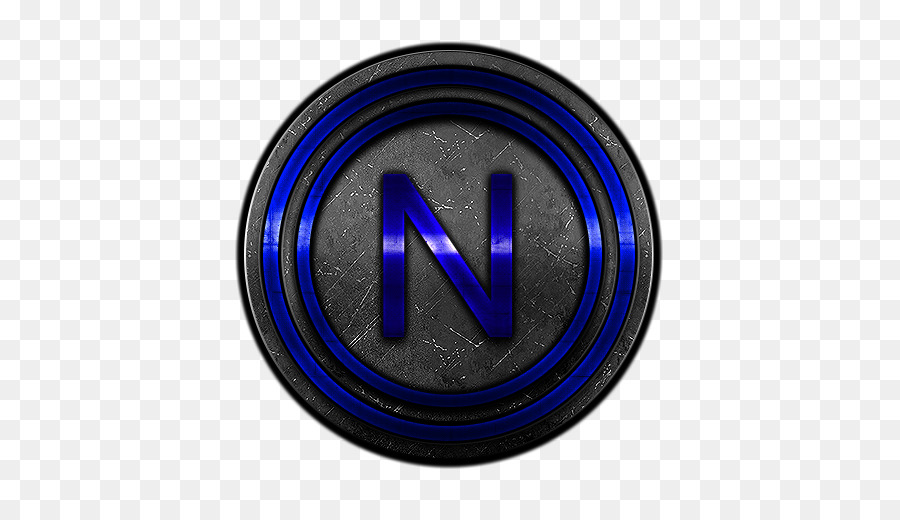 Logo blu Cobalto Emblema Marchio - Cerchio In Metallo