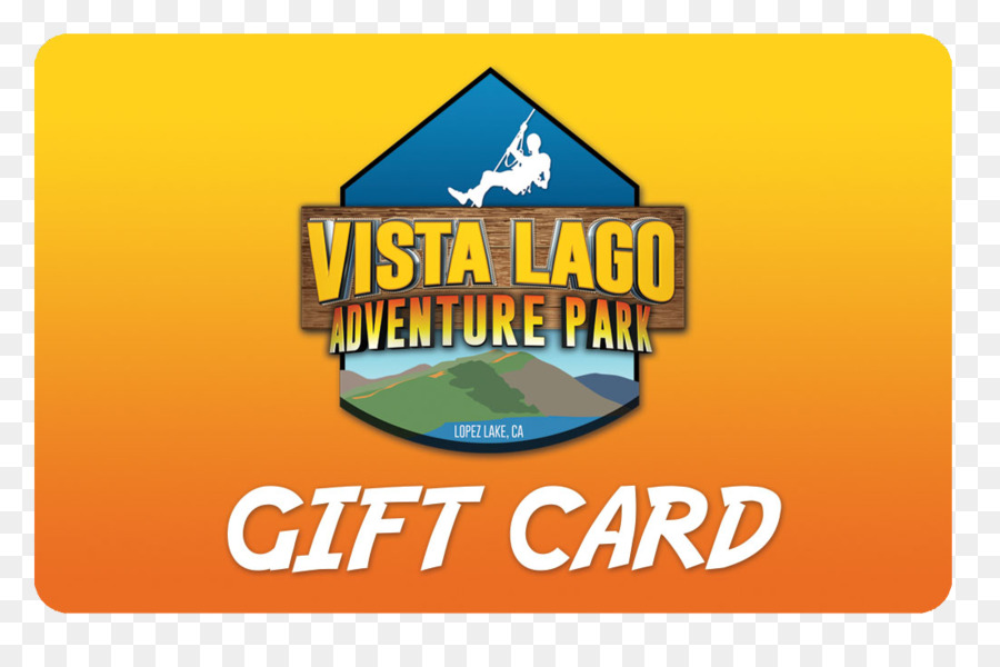 Etichetta Con Logo Vista Lago Parco Avventura Font - Cartellino giallo
