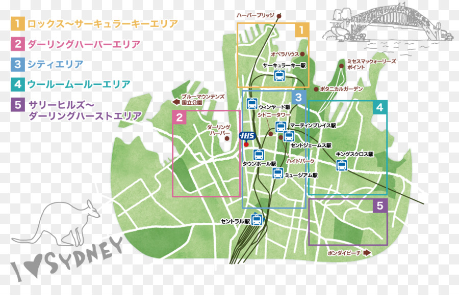Thành phố của Sydney sống Động Sydney bản Đồ Đá thompson station - bản đồ