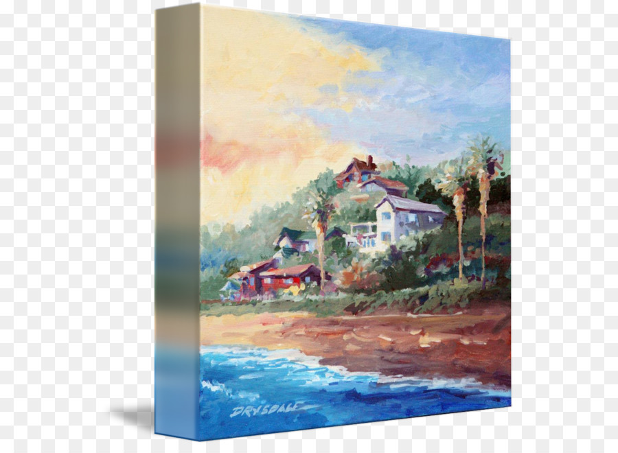 Aquarell Crystal Cove State Park, Gallery wrap - Malerei