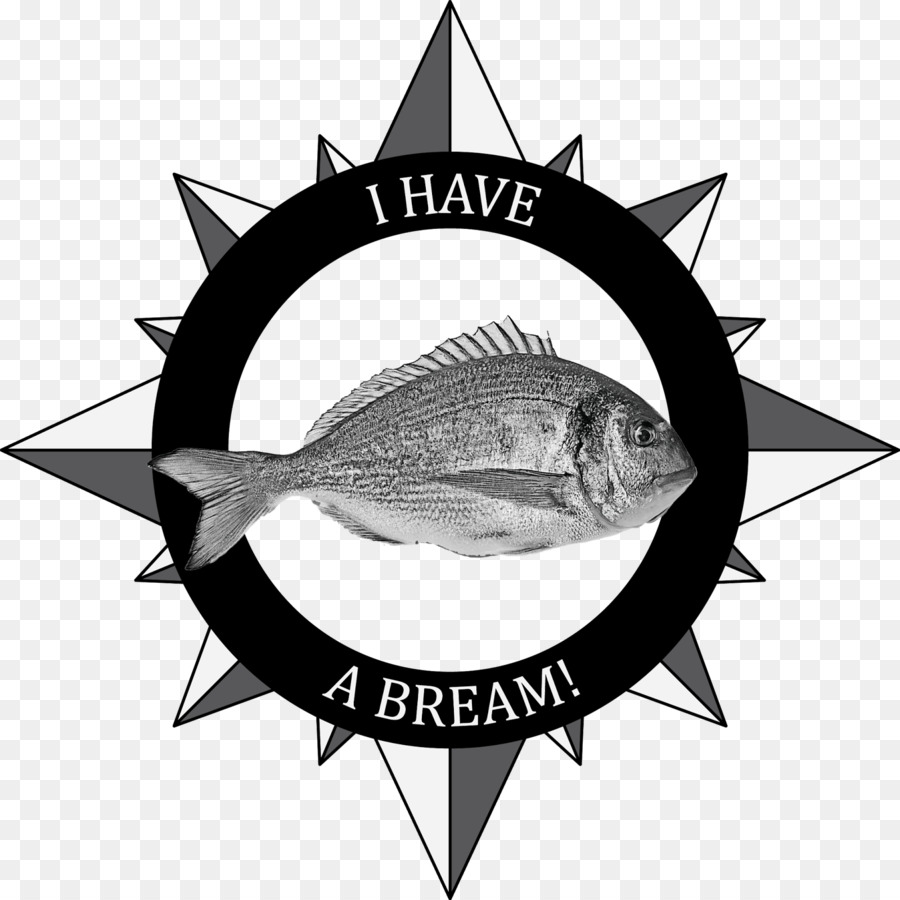 Logo Emblema Marchio Di Pesce Bianco - altri