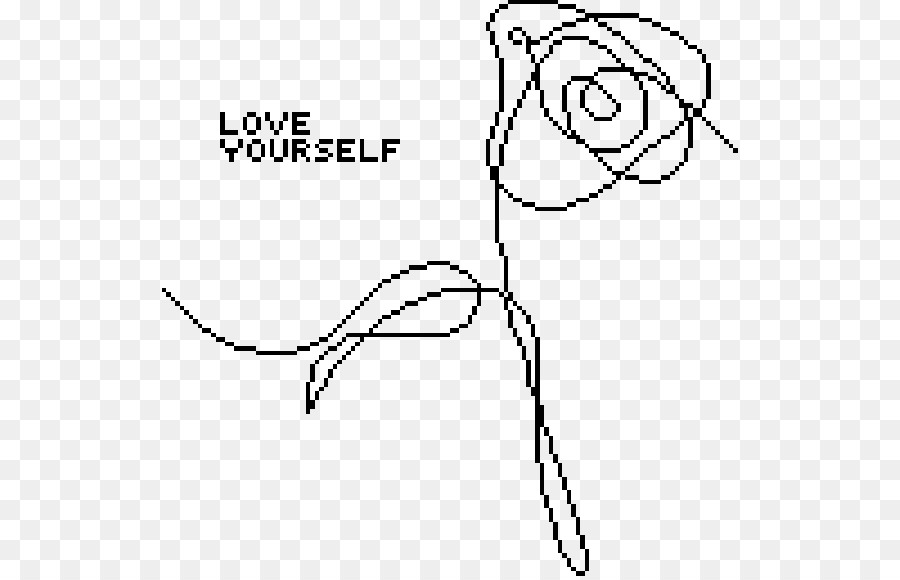 Sich Selbst lieben: Ihr BTS-Blumen-Zeichnung - Liebe dein selbst