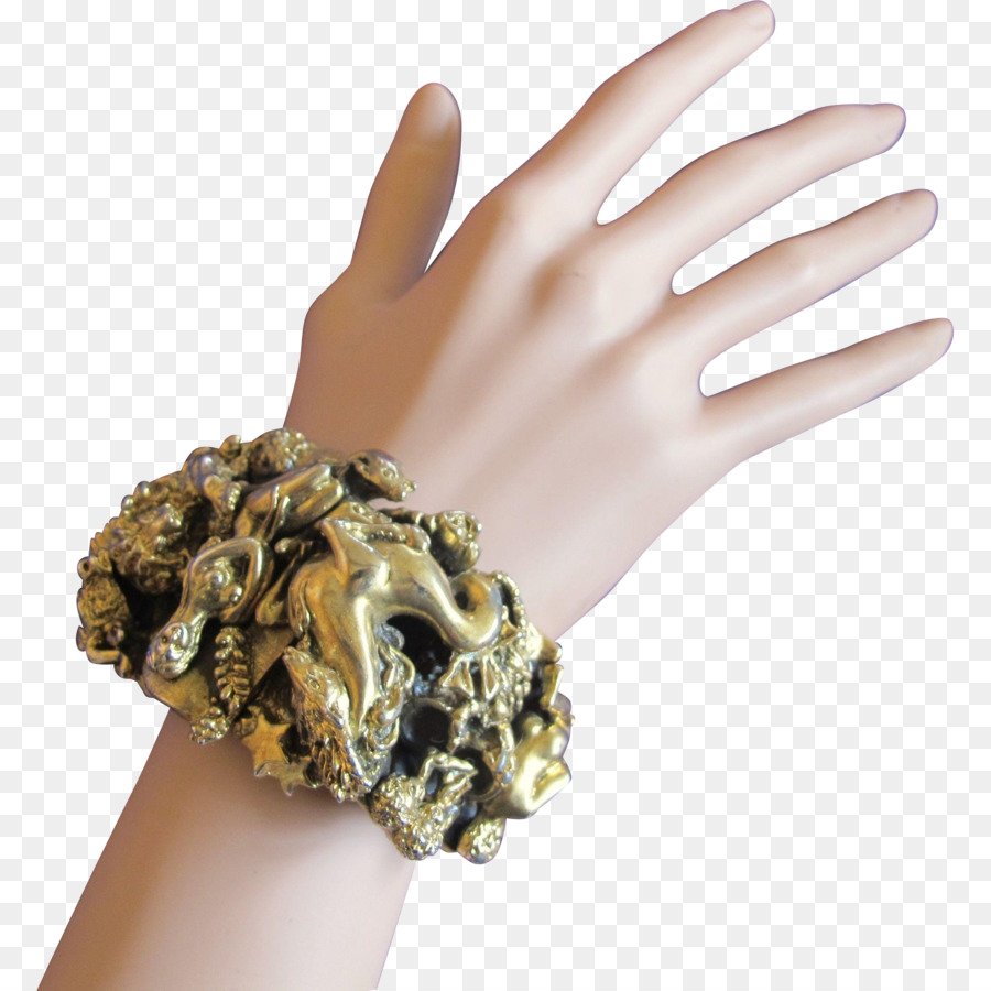 Hand-Modell Nail-Schmuck-Gold-Armband - Nagel