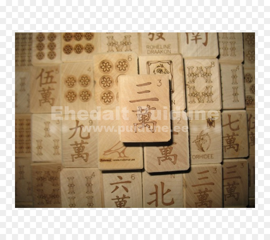 Bodenbelag Schriftart - Mahjong
