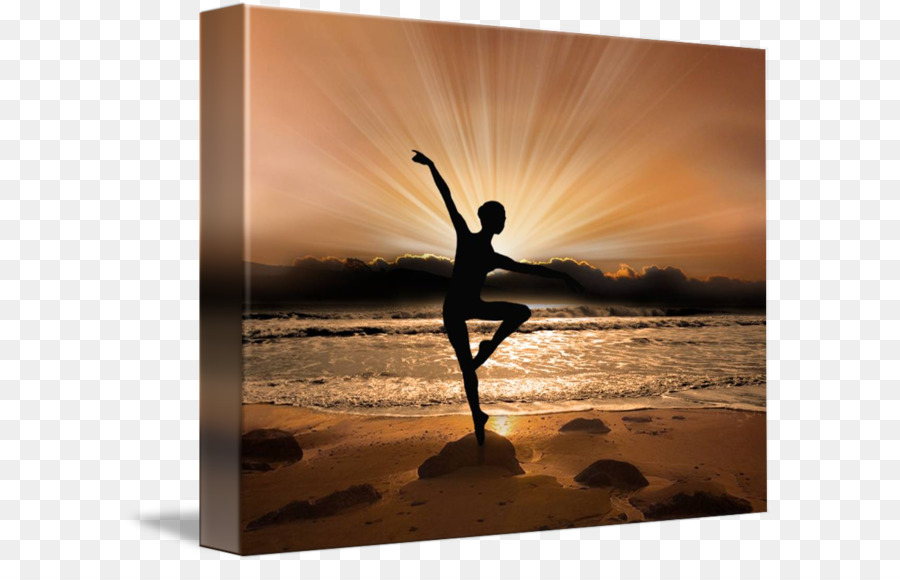 Silhouette Gallery wrap Körperliche fitness Canvas Stock Fotografie - Silhouette