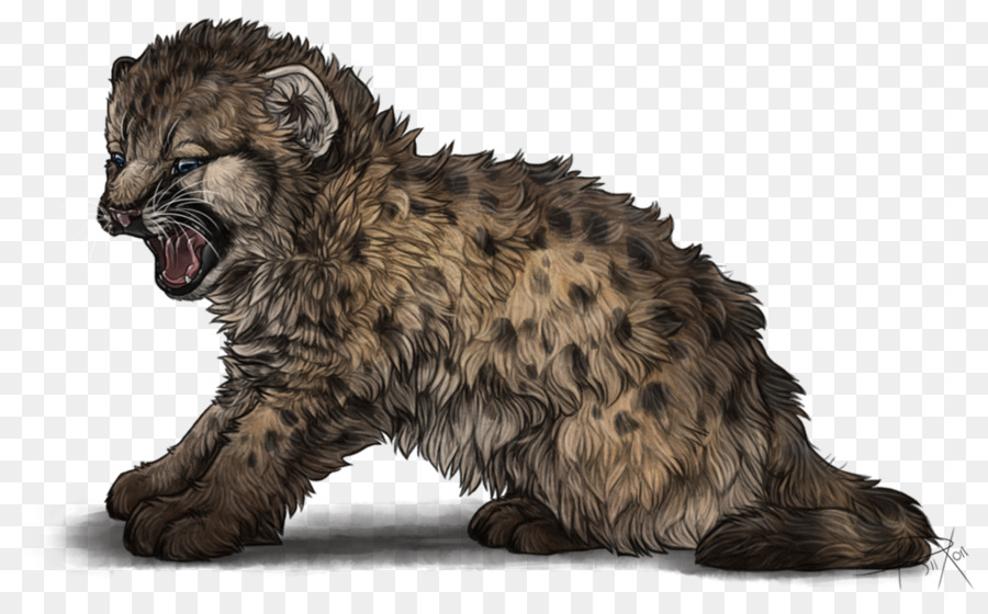 Gatto Cougar Disegno Leone - gatto
